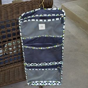 2 piece toiletry and makeup travel hanging bag